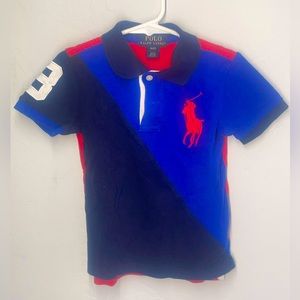 Ralph Lauren baby polo blue and red 4t